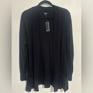 Premise Studio Open Front Longline Cardigan Sweater Blue XL NWT